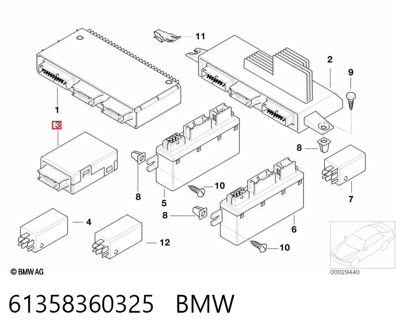 61358360325 BMW