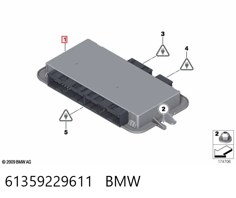 Блок управління комфорту BMW 9383692