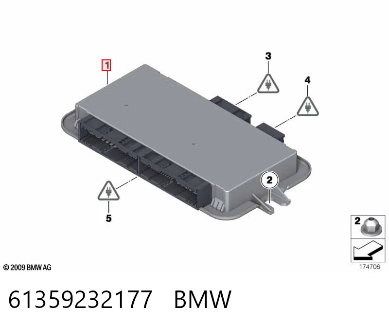 9383692 BMW Блок комфорту