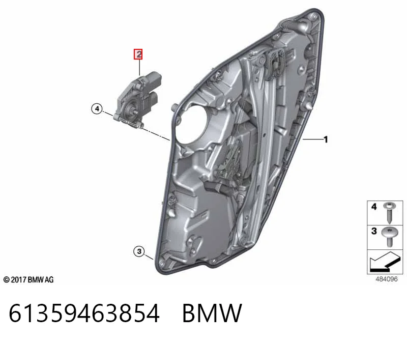 Мотор склопідйомника дверей задніх, правих BMW 9479074 ціна, від 52.50 USD