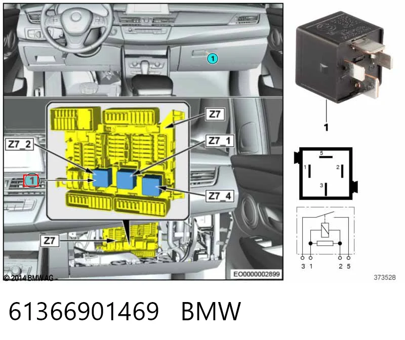 61366901469 BMW Реле електричне багатофункціональне