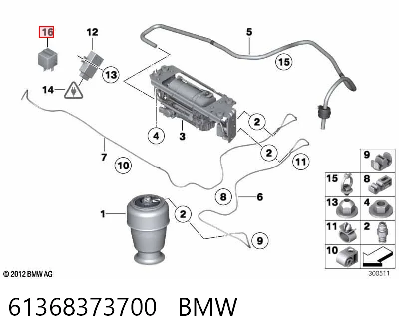 61368373700 BMW Реле покажчиків поворотів