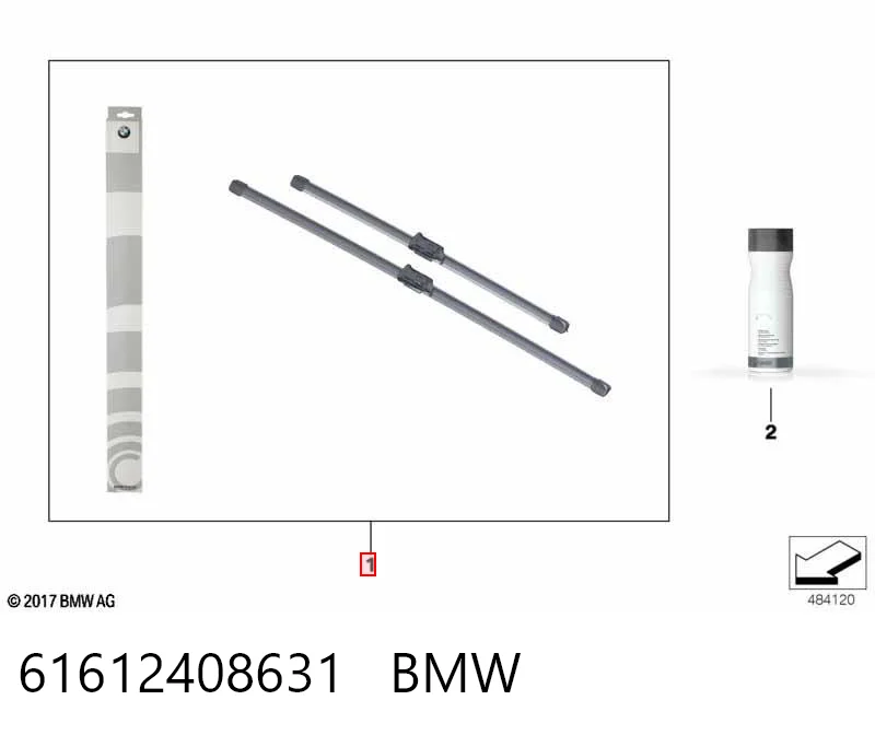 61612408631 BMW Склоочисники лобового скла