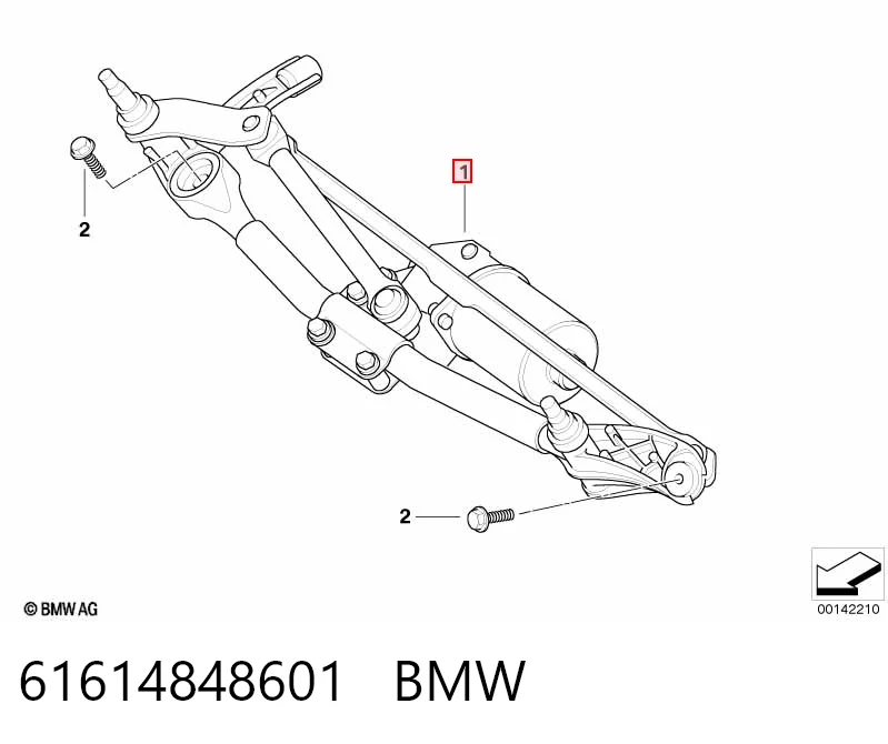 61614848601 BMW Трапеція склоочисника