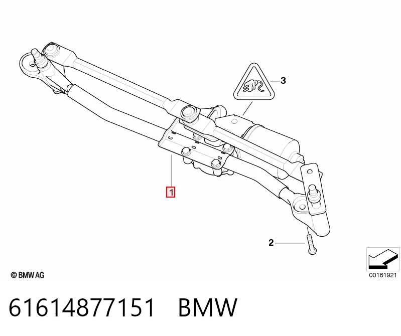 Трапеція склоочисника на BMW X1  E84