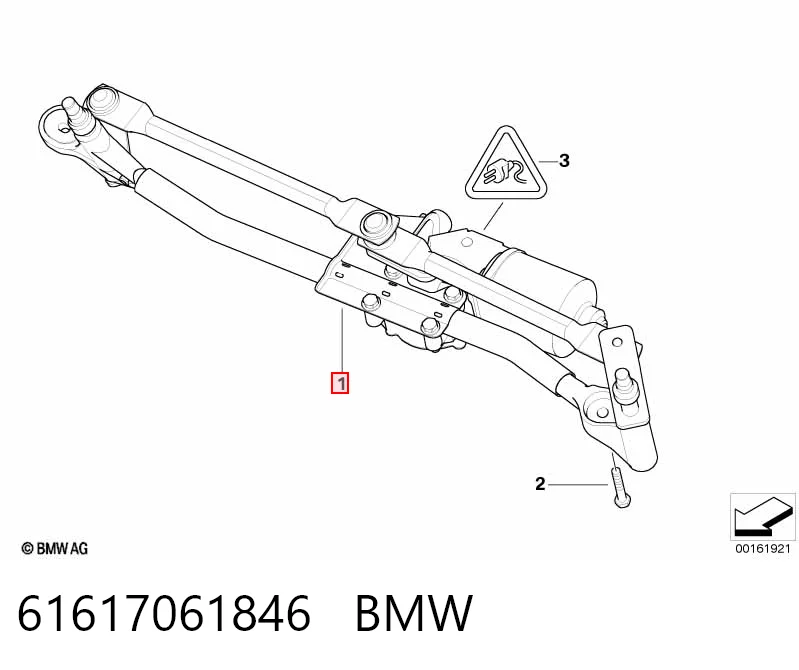 Трапеція двірників BMW 1 