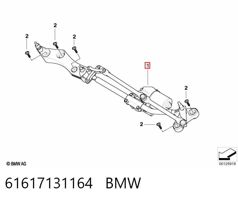 61617131164 BMW Трапеція склоочисника