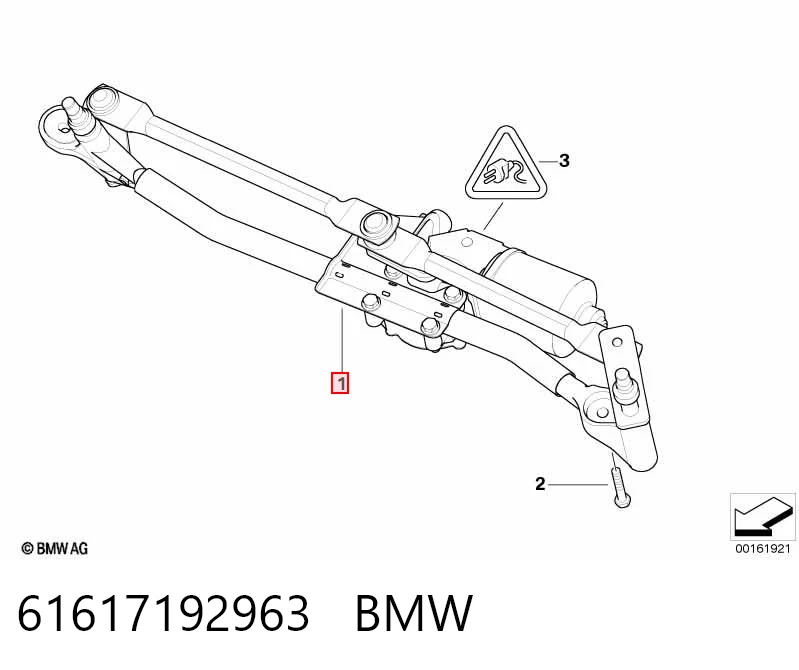 Трапеція щіток лобового скла BMW 1 хетчбек (E81) (2006 - 2012) ціна, від 69.63 USD