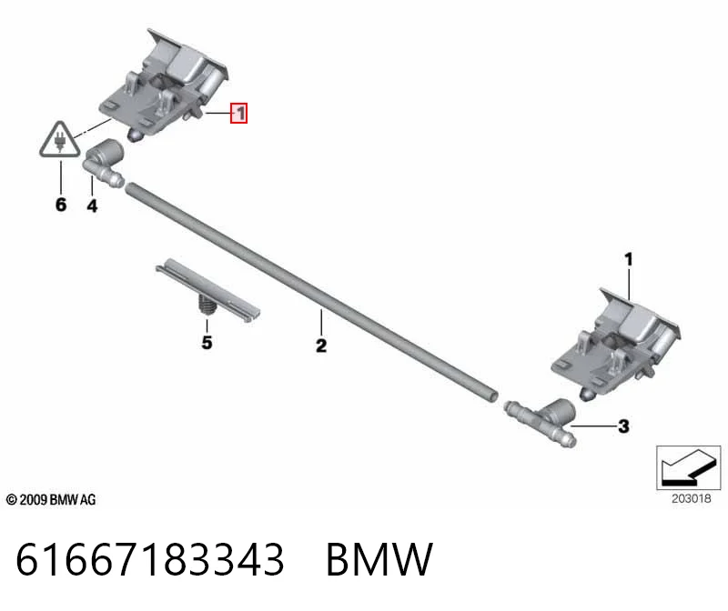 Купити Форсунка омивача BMW X6  E71