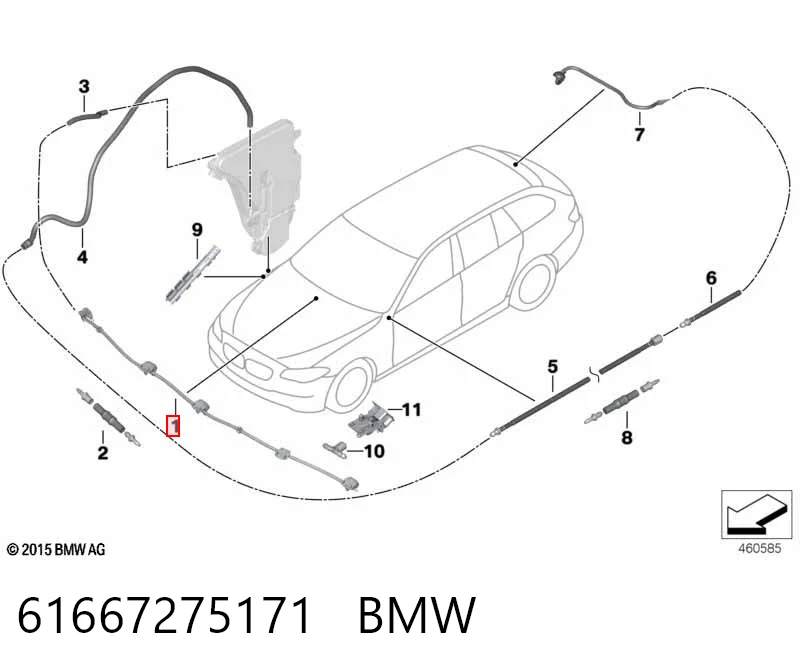Купити Форсунка омивача BMW X5  E70