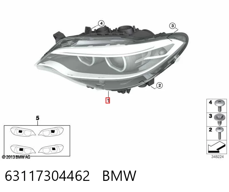 Основна фара - вставка на BMW 2  F23