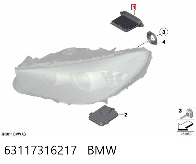 63117316217 BMW Блок розпалювання, ксенон