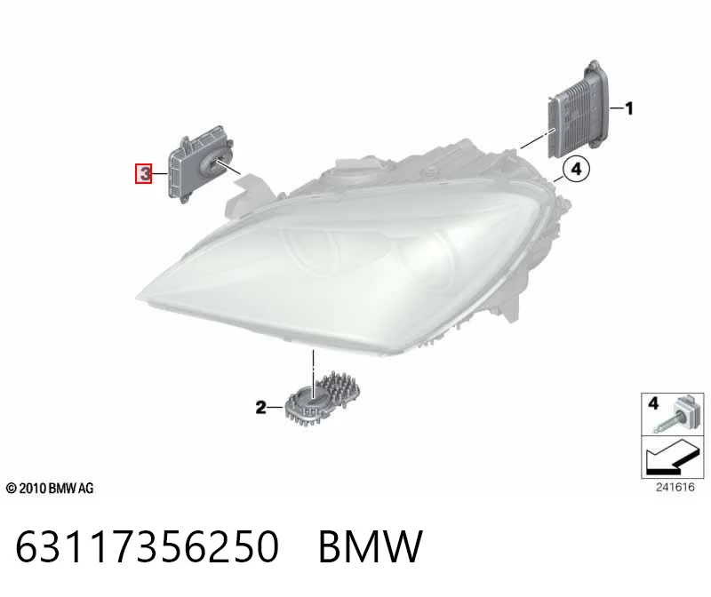 63117356250 BMW Блок розпалювання, ксенон