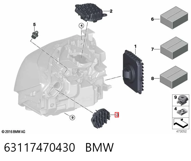 63117470430 BMW 