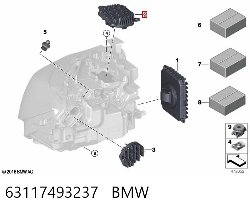 63117493237 BMW 