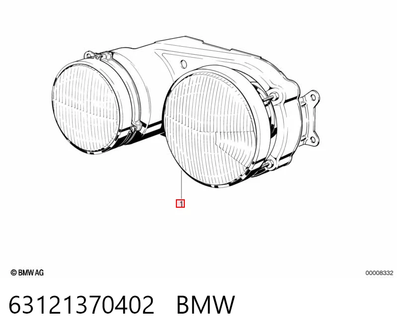 Фара права BMW 5 E28