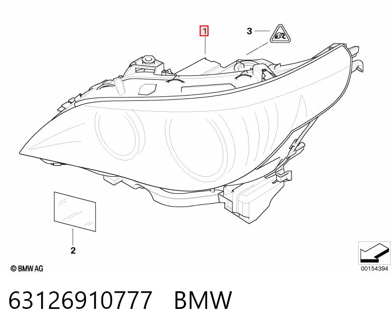  Фара ліва BMW 5 