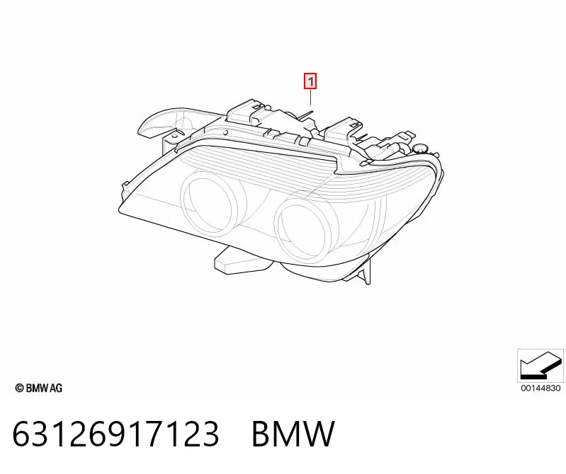  Фара ліва BMW 7 