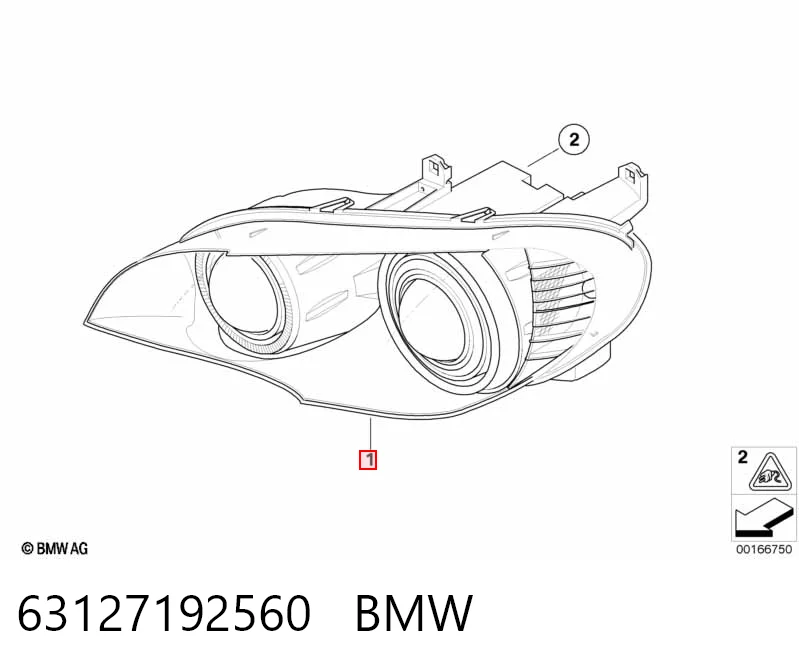 Фара права 7288992 BMW
