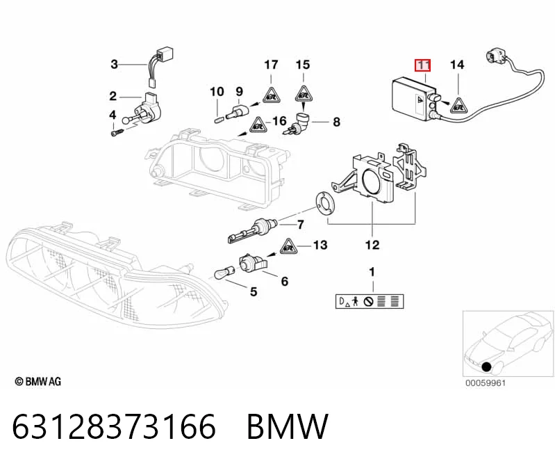 24008699230 BMW Блок управління фарами