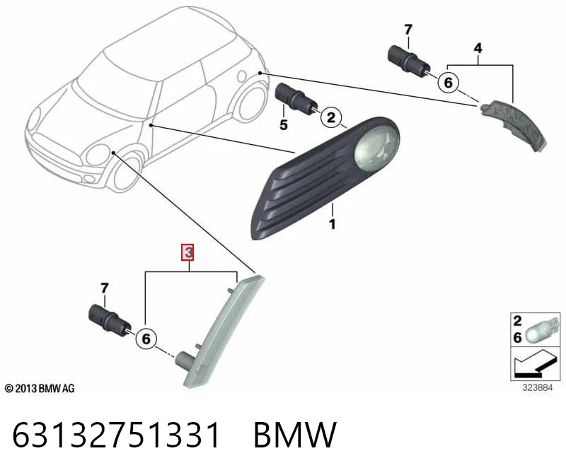 Габарит-показник повороту, лівий Polcar 510219E ціна, від 39.23 USD