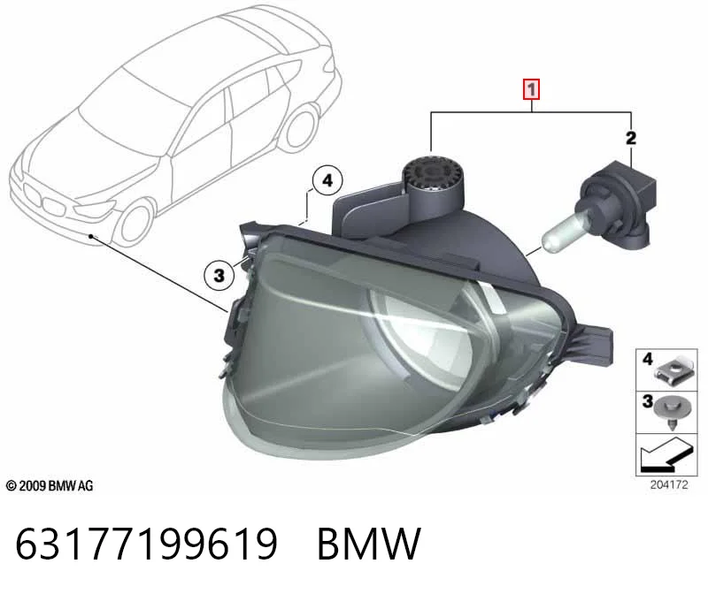 Туманка ліва Polcar 201829V ціна, від 81.30 USD
