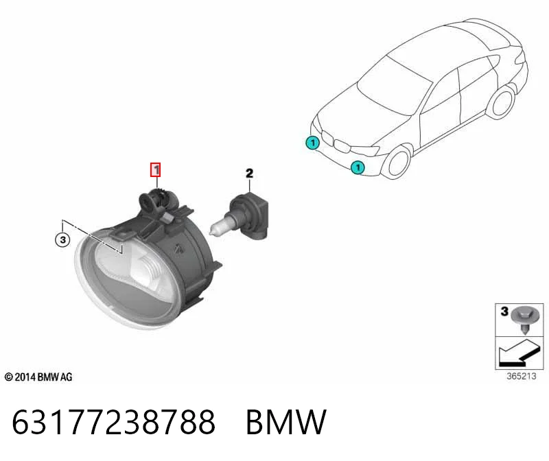 Туманка права Polcar 20X130H