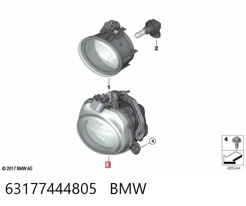63177444805 BMW Протитуманка ліва