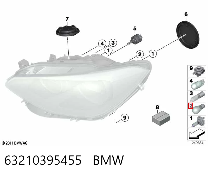 Купити A0015449144 Mercedes Лампочка переднього габариту