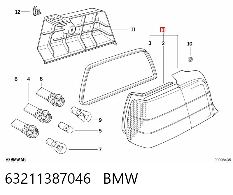 Ліхтар задній правий на BMW 3  E36