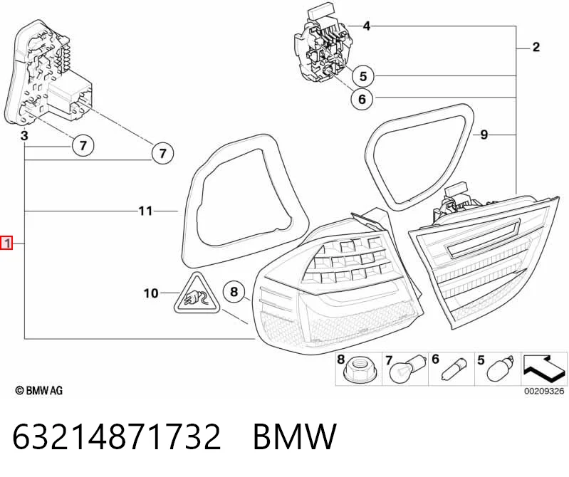 Купити 7154154 BMW Стоп задній
