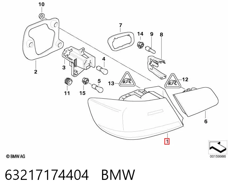 ZBM191406R Signeda Фара задня права зовнішня