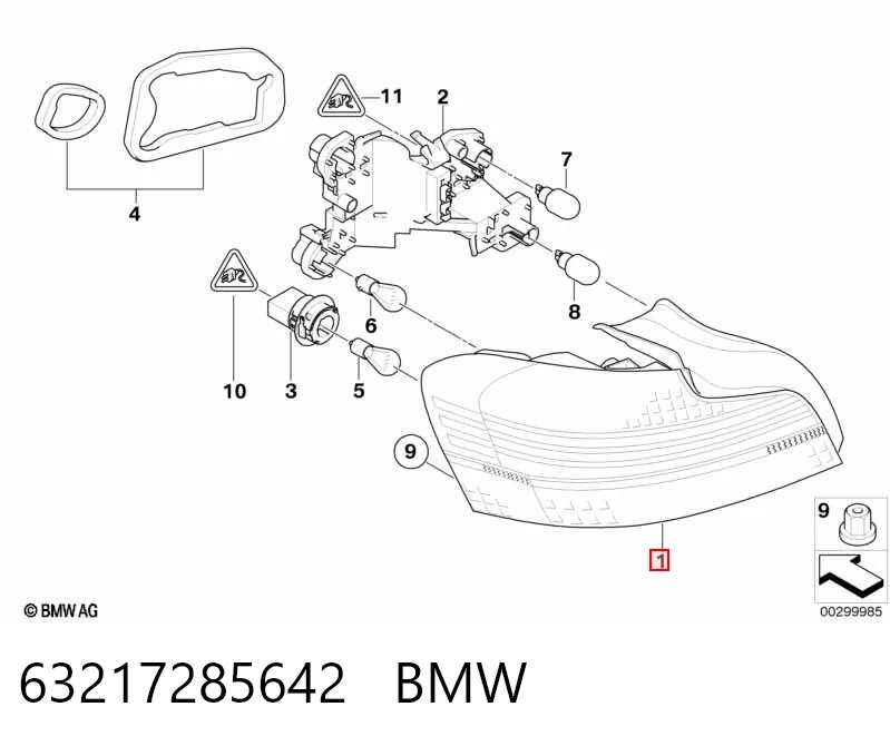 Задні ліхтарі BMW X5 позашляховик (E70) (2007 - 2013) ціна, від 30.41 USD