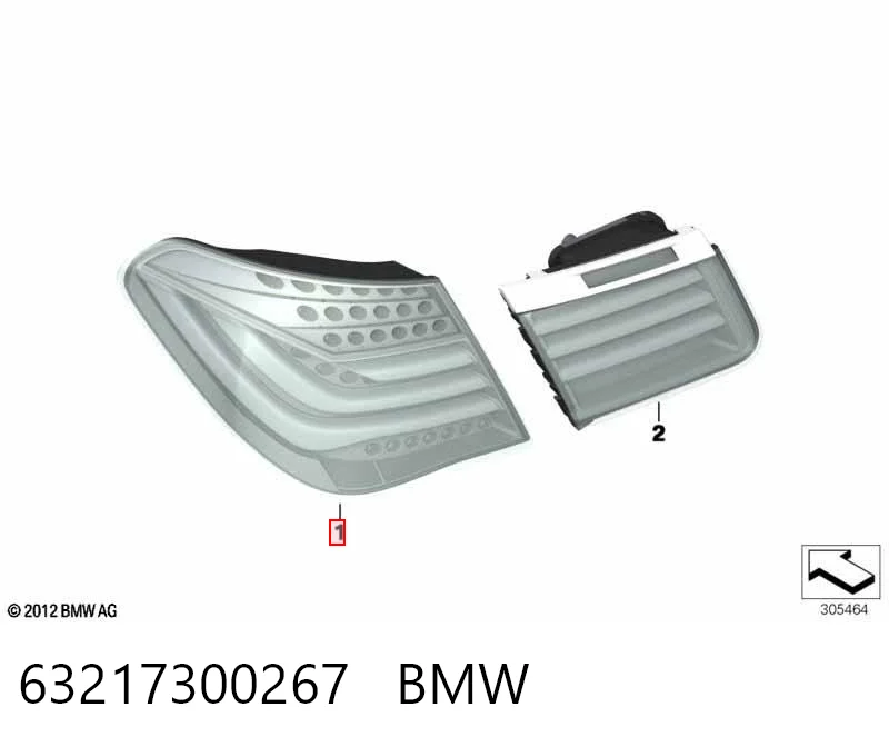 63217300267 BMW Стоп задній