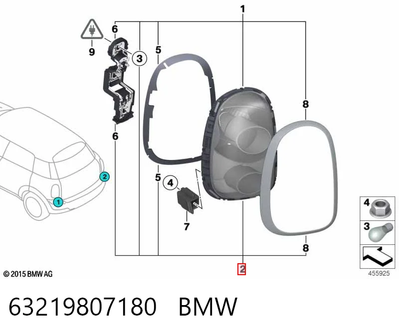 Задні ліхтарі Polcar 510388E ціна, від 84.48 USD
