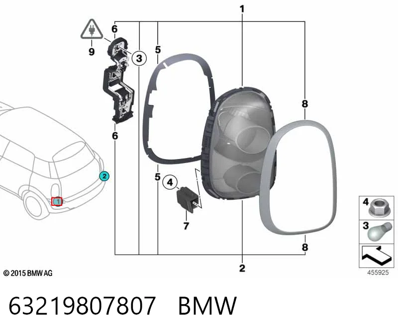 Ліхтар задній лівий Polcar 510387E ціна, від 86.49 USD