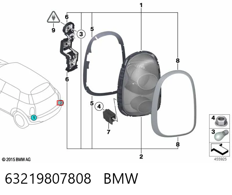 Купити 510388E Polcar Задня права фара