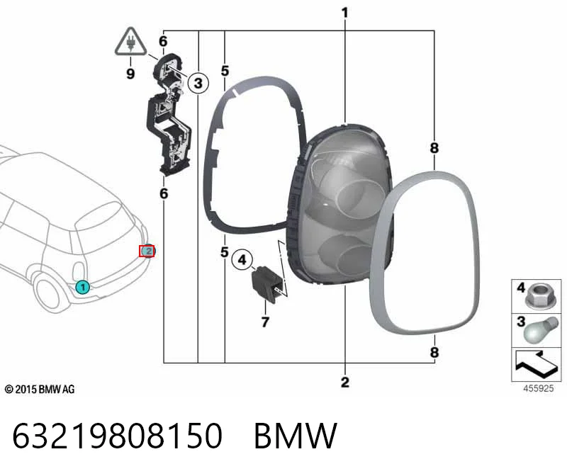 Задня права фара 510388E Polcar