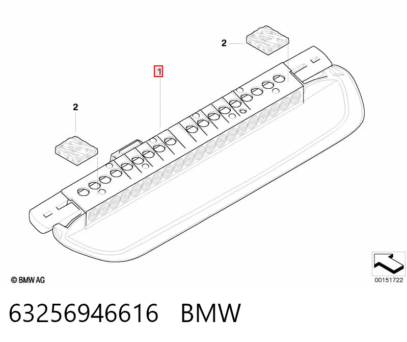 Додаткові задні стопи BMW 3 