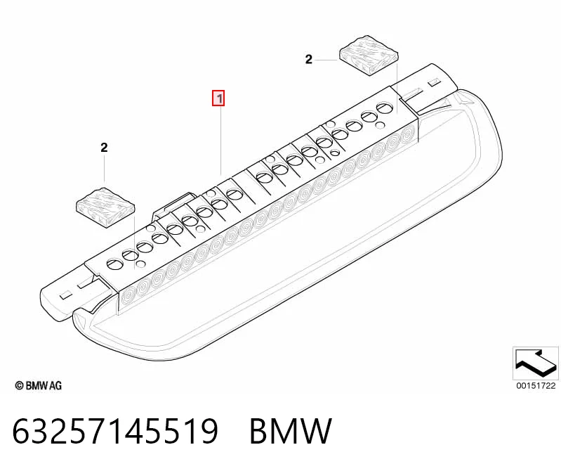  Задній стоп BMW 3 