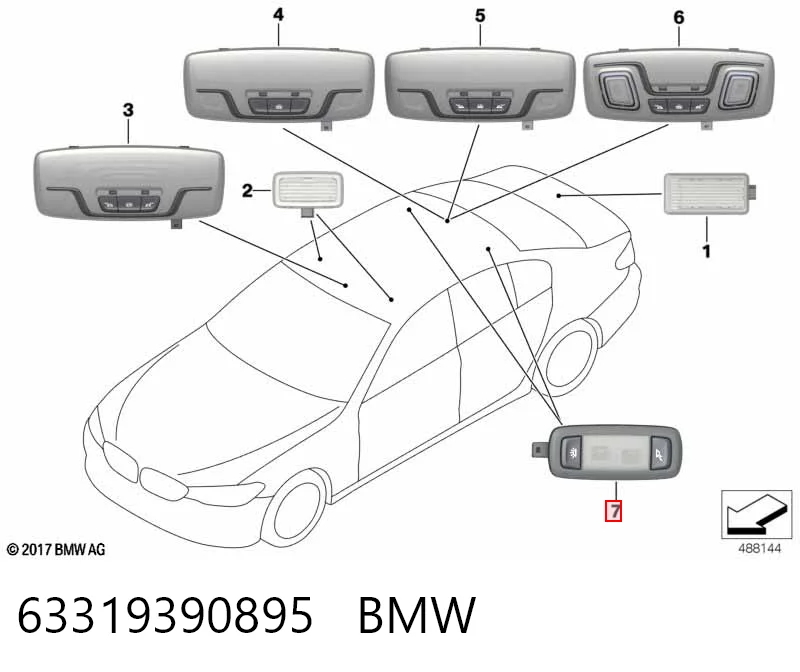 63319390895 BMW 