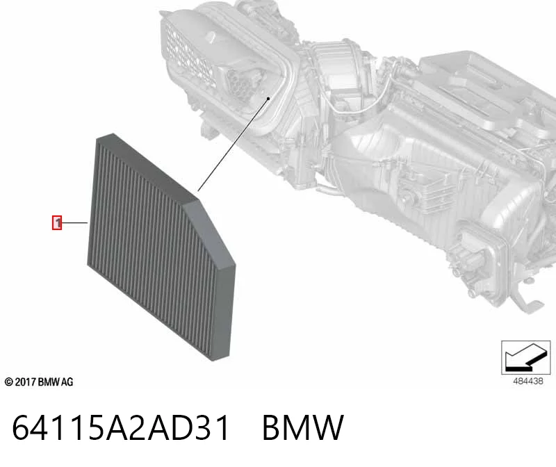 64115A2AD31 BMW Внутрішньосалонний фільтр