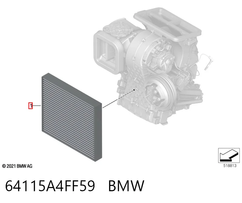 64115A4FF59 BMW Внутрішньосалонний фільтр