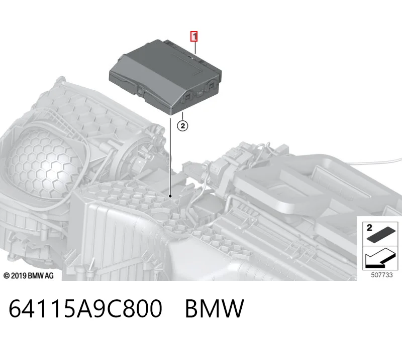  BMW 64115A90EB8