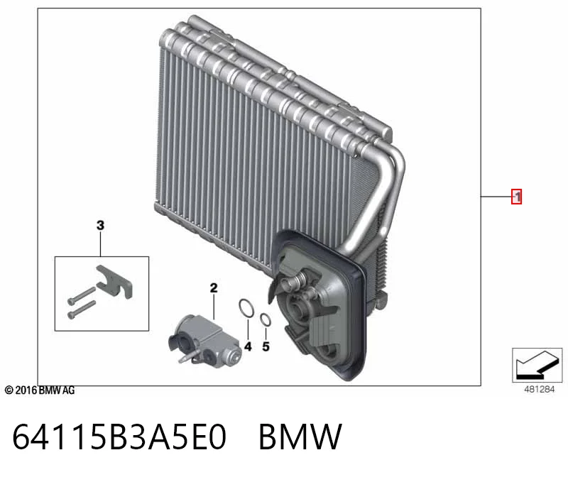 Випарник BMW X5 