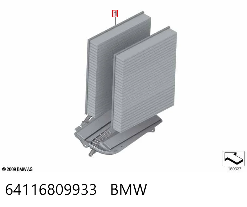 64116809933 BMW Внутрішньосалонний фільтр