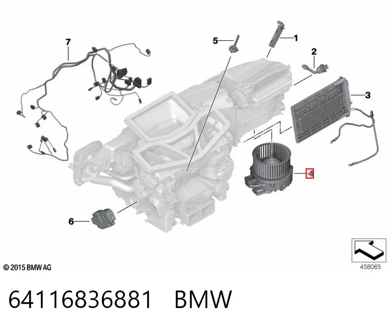  Вентилятора пічки BMW 5 