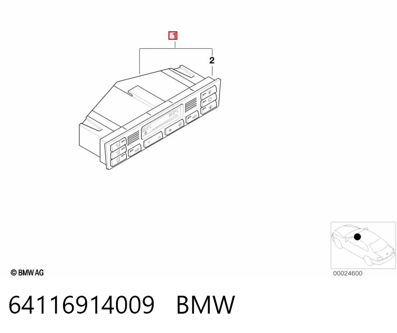  Блок управління кондиціонером BMW 3 