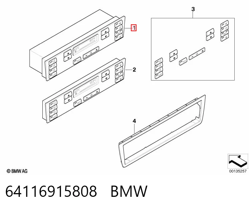 Механізм управління кондиціонером на BMW X5  E53