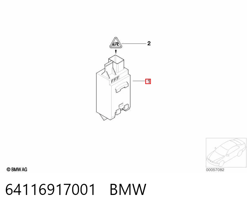 6917001 BMW Датчик забруднення повітря